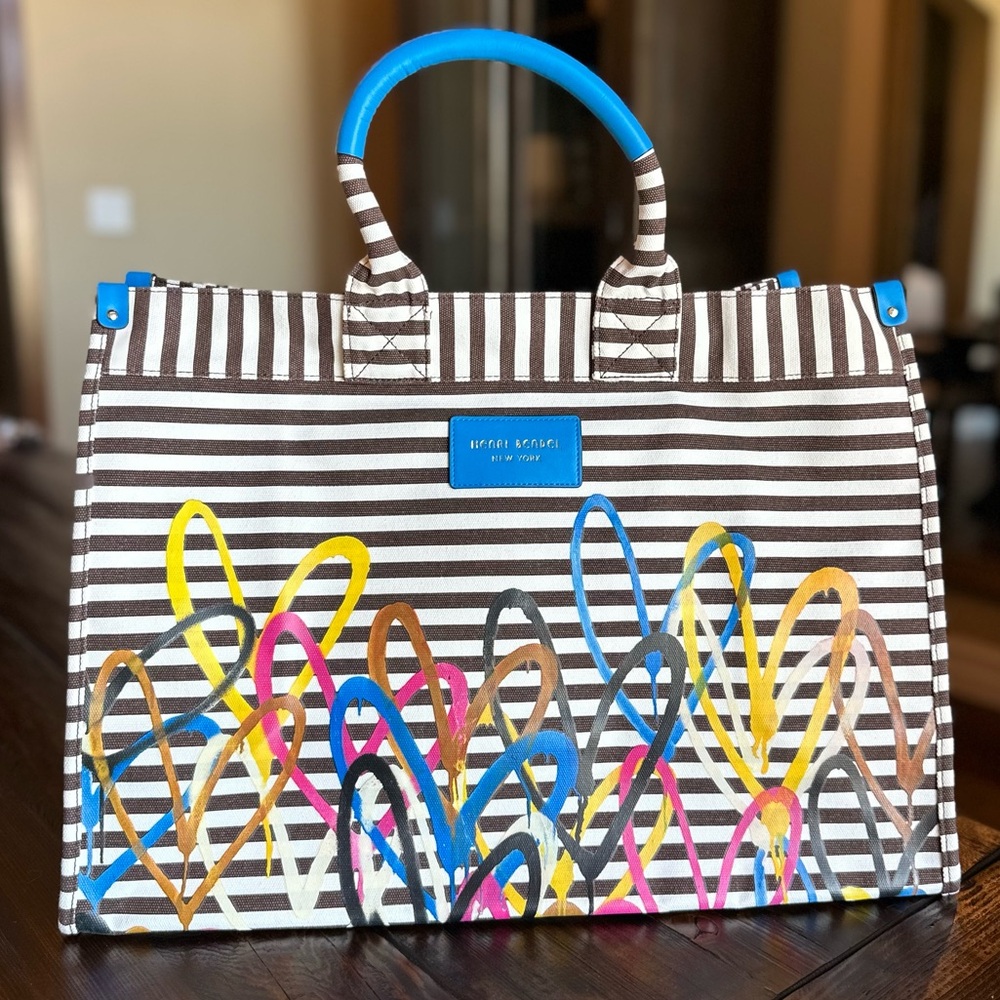 Henri Bendel James Goldcrown Collection XL Tote Bag